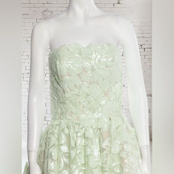 Jovani Lace Sequin Removable Straps cocktail dress - Picture 2 of 5